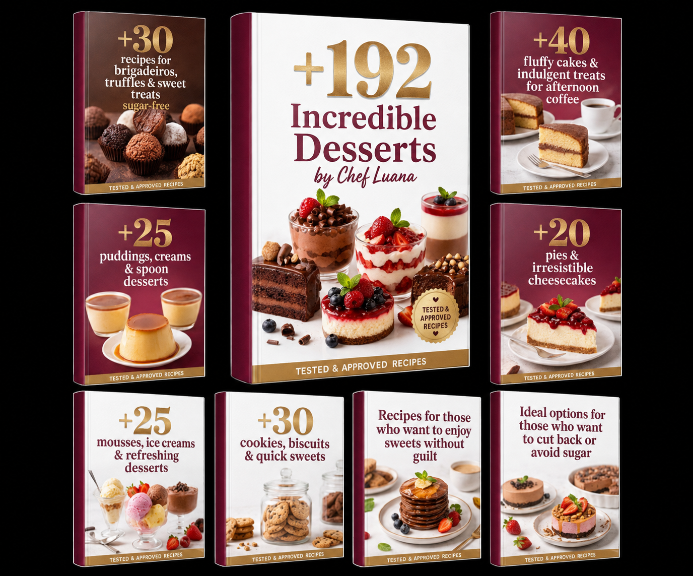 Preview mosaic of 192 additional sugar-free recipes